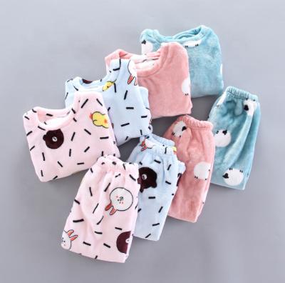 China Winter Hot Selling Cotton Children's Pajamas Clothes Wholesale Sleep Pajamas for sale