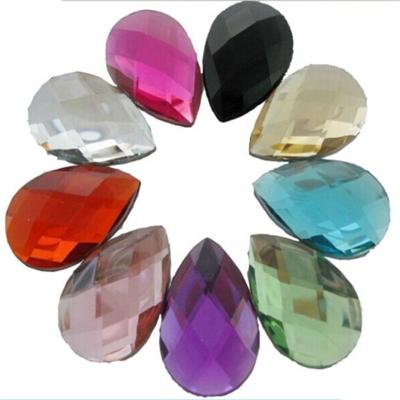 China Flatback drop shape rhinestone crystal flatback stone sew on DIY hotfix rhinestone 18*25mm no for sale