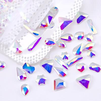 China Wholesale Flatback Supplier China Grade A Hot Fix Crystal Non Crystal Shaped Rhinestone for sale