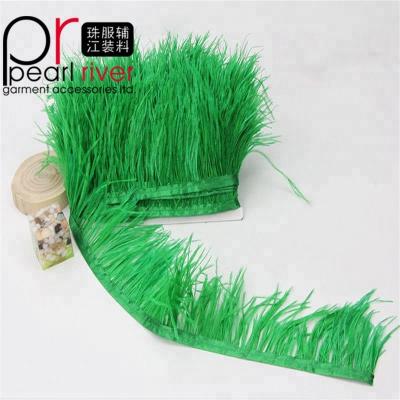 China Trimming Fringe Cheap Selling Ostrich Feather Fringe Trim For Dress for sale