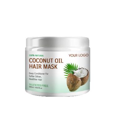 China OEM 100% Natural Coconut Oil Hair Spa Hair Nourishing Mask 500ml Natural Herbal Cream Conditioner for sale