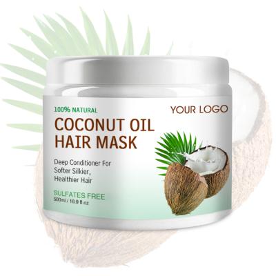 China Wholesale 100% Natural Herbal Bulk Salon Natural Organic Coconut Oil Collagen Hair Hydration Mask for sale