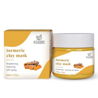 China Moisturizer Private Label Skin Care Organic Mud Mask Turmeric Clay Mask for sale