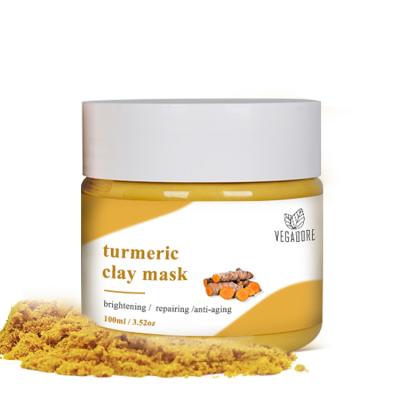 China OEM Cosmetic Deep Cleansing Moisturizer Facial Mask Anti Wrinkle Natural Turmeric Clay Mask for sale