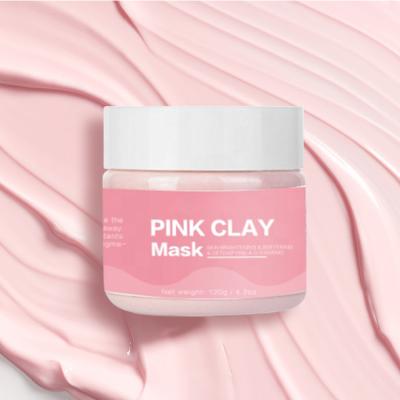 China High Quality Natural Facial Pink Clay Mask Skin Brightening Powder Moisturizing Pink Clay Mask for sale