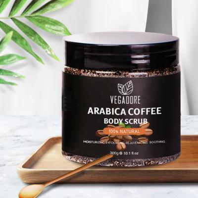 China Organic Coffee Sugar Exfoliating Whitening Body Scrub Natural Exfoliator Skin Care Private Label Scrub for sale