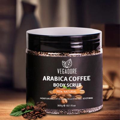 China Custom Exfoliator Coffee Body Scrub Exfoliating Nourishing Whitening Arabica Coffee Body Scrub for sale