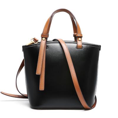 China Luxury handbags for women vintage luxury bucket shoulder bags women style designer handbag ladies genuine leather handbags for sale