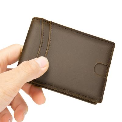 China Wholesale Latest Fashion Men Designer OEM Hot Selling RFID Leather Minimalist Wallet for sale