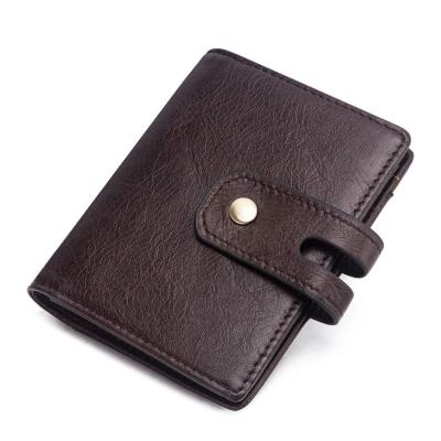 China RFID Fashion OEM Brands Classic Unisex Card Hand Clutch Bags Designer Purse Men Genuine Leather Wallet for sale