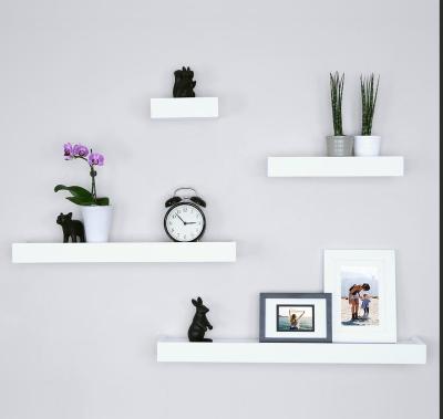 China Integrated Storage Wooden Storage Floating Wall Mounted Shelf for sale