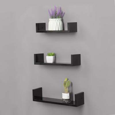 China Floating Storage Shelves 2 Pcs Wall Storage Shelf Nursery Book Shelves For Kitchen Wall for sale