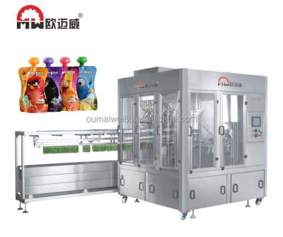 China Liquid Automatic Ketchup Food Machine Liquid Filling And Packaging Packing Machine for sale