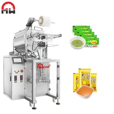 China Automatic Packaging Sauce Pouch Liquid Packing Machines At Low Cost 5ml 50ml 100ml 200ml Food for sale