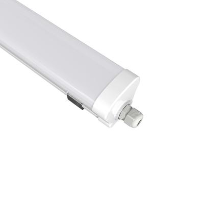 China IP65 desktop triproof 1200mm 4ft waterproof led light 40W PC cover fixture indusity high lighting for sale