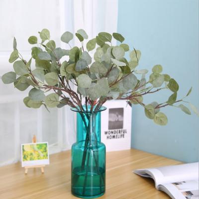 China Popular high quality artificial eucalyptus leaves stems for home decoration for sale