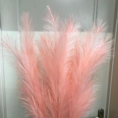 China High Quality Colorful Artificial Silk Fabric Pampas Grass Wedding Decorative Large On Sale for sale