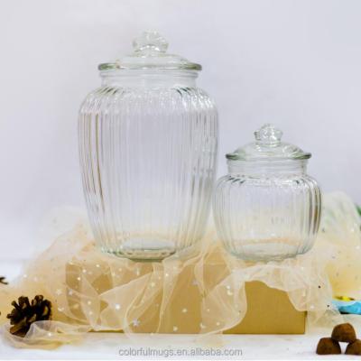 China Wide Flip Top Mason Jar Storage Food Cover Cookie Jar 150ml 8oz 16oz 1L 2L 5L Mouth Glass Jar With LID for sale