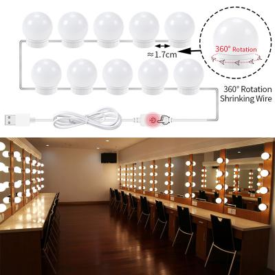 China Modern Smart Bathroom Cosmetic Vanity Mirror Led Bulbs With Dimming Function for sale