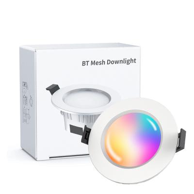 China Modern BT Mesh Series RGBW+CCT Controlled Smart Down Light 5W 100-264V 3000K-6000K Ceiling Light for sale