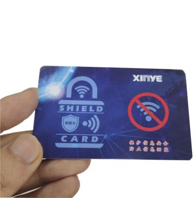 China Waterproof / Waterproof RFID Blocking Card NFC Blocker RFID Protector Card for sale