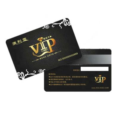 China Waterproof / Waterproof PVC CR80 RFID Smart Card Gold VIP Card nfc Membership Card for sale