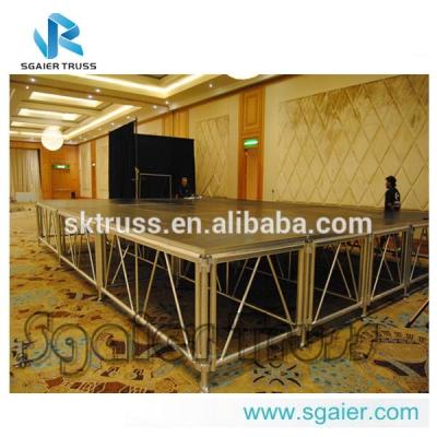 China Outdoor Portable/No Rust Concert Stage Design Decoration Backdrop Stage for sale