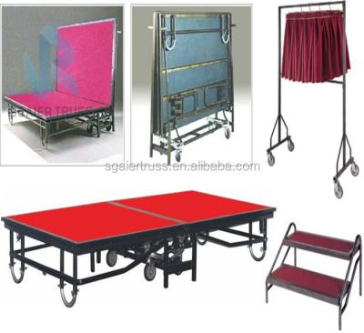 China High Quality Portable / No Rust Folding Iron Stage Steel Stage For Stage Performance Costumes for sale