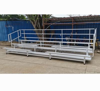 China Modular Easy To Transport Standard Aluminum Bench Portable School Sport Used Aluminum Outdoor Bench for sale