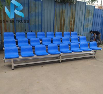 China Modular Easy To Transport Mobile Indoor Bleacher Sports Bleacher Gym Aluminum Bleachers for sale