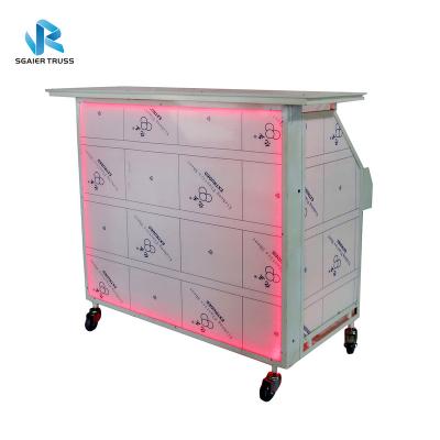 China Movable Case Counter Cocktails Car Bar Club Furniture for sale