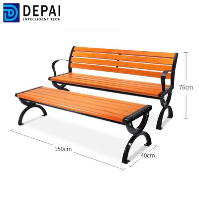 China Modern Aluminum Die Cast Outdoor Benches Garden Seats Long Chair For Patio Park Garden Street for sale