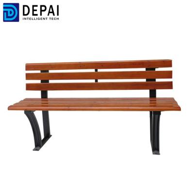 China modern commercial cheap public park benches metal and wood wooden benches WPC for sale