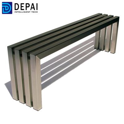 China Stainless Steel Modern Benches Commercial Cheap Public Park Benches Garden Park Bench for sale