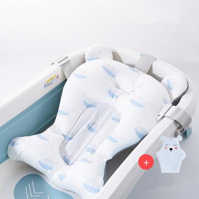 China Baby Safety Care OEM ODM Non Slip Baby Bath Cushion Newborn Baby Shower Floating Support Pillow for sale