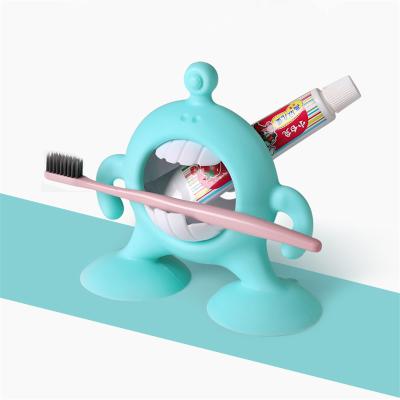 China New Design Baby Care Funny Mouth Monster Baby Toothbrush Holder Kids Toothbrush Holder Large for sale