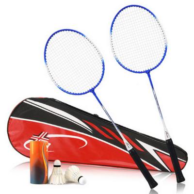 China Durable Type Hot Sale Low Price Carbon Fiber Badminton Rackets Set for sale