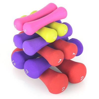 China Dumbell Portable Dumbbell Plastic Dumbbell Set Weighs Dumbbells For Women Set for sale