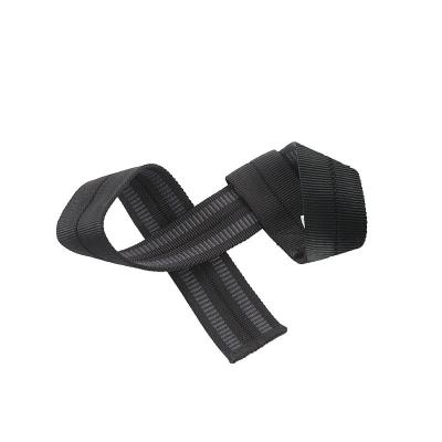 China Comfortable Gym Weightlifting Wrist Straps Nylon Lifting Straps for sale