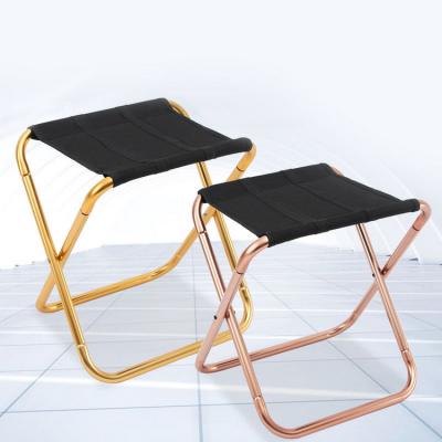 China New Minimalist Portable Telescopic Stool Bench Small Outdoor Lightweight Folding Camping Chair for sale