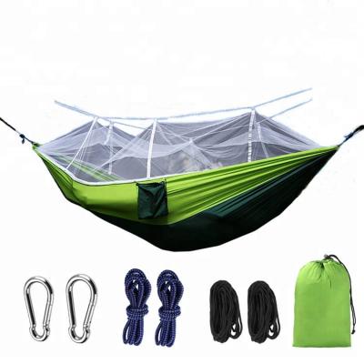 China Convenient/portable/lightweight fashion camping hammock with mosquito net camping hammock tent camping hammock double for sale