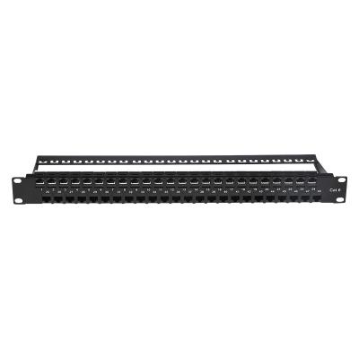 China SOLUTION 1u cat6 rack mount cabling 48port ftp loaded patch panel for sale