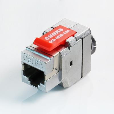 China Network Cable System Network Cable Connector CAT6 RJ45 Toolless Shielded STP Keystone Jack Zinc Alloy for sale