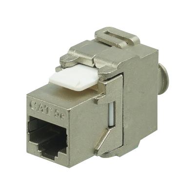 China Cat6a RJ45 RJ45 FTP Network Cabling System Coupler 8P8C Shielded Network Ethernet RJ45 Module Connector Keystone Jack for sale