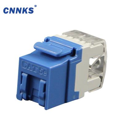 China Network Wiring System 180 Degree Punch Down UTP 8P8C Cat 6 Keystone Jack for sale