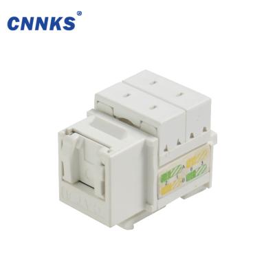 China Network Cabling System Cat6 (5e/6/6a) RJ45 UTP 90 Degree 110 IDC Trapezoidal Network Cable Connector Jack for sale