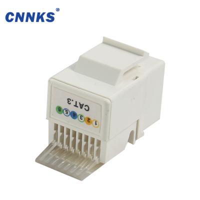 China Keystone Type RJ11Voice PC Toolless Jack Toolless CAT.3 UTP Keystone Jack for sale