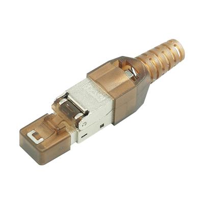 China Network cabling system network cable linker shielded rj45 connector network shield ftp crystal socket for sale