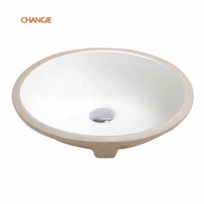 China High Tempreture CUPC Ceramic Factory Direct Commercial Porcelain Undermount Toilet White Oval Sink For Bathroom for sale