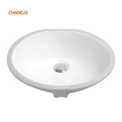 China Chaozhou Changie Luxury Porcelain Oval 1601 Sink For Eco-Friendly Bathroom Hotel School Building Project Promotion for sale